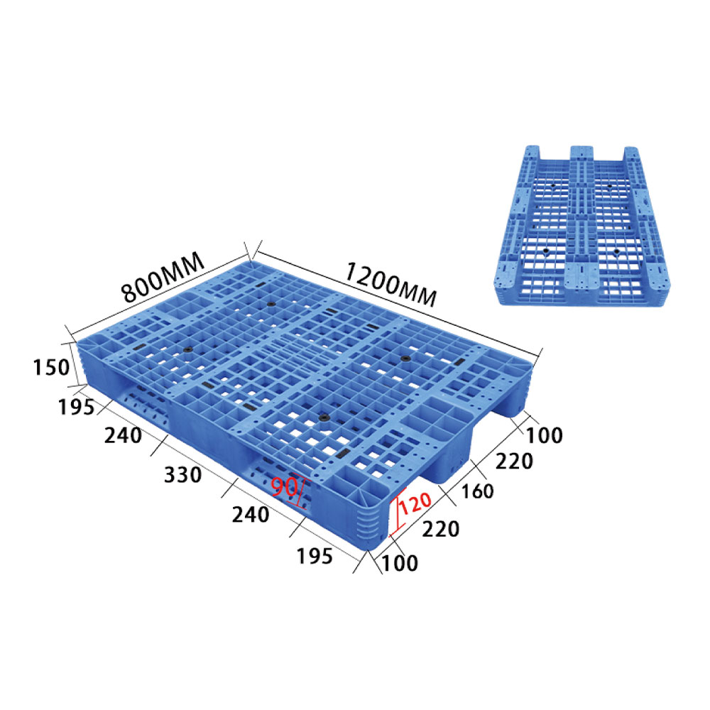 DDC1208 PALET din plastic stivuibil antiderapant 